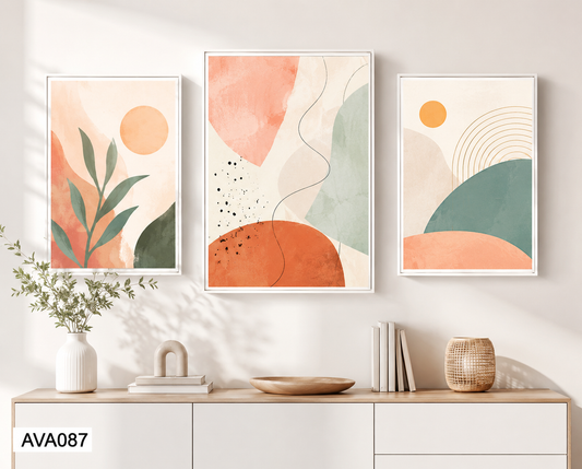 Bộ 3 Tranh Tối Giản- AVA087