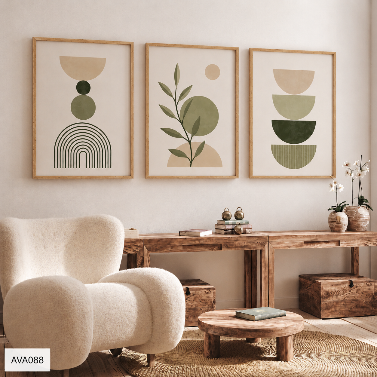 Bộ 3 Tranh Tối Giản - AVA088