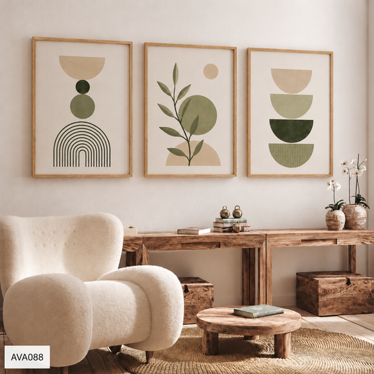 Bộ 3 Tranh Tối Giản - AVA088
