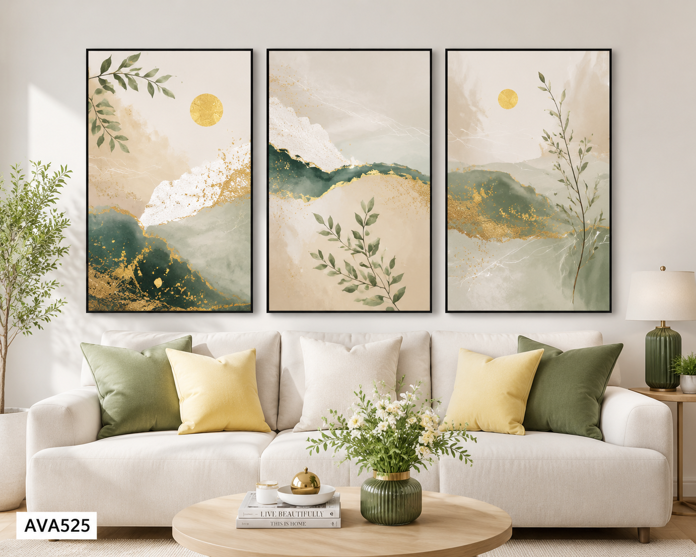 Bộ 3 Tranh Tối Giản - AVA525