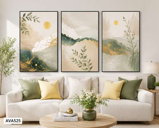 Bộ 3 Tranh Tối Giản - AVA525