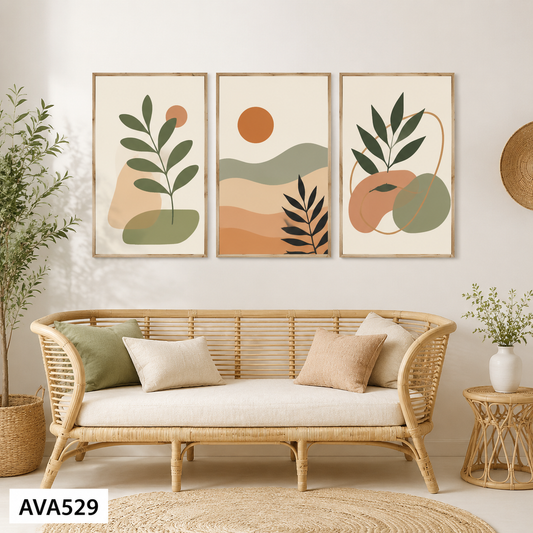Bộ 3 Tranh Tối Giản - AVA529