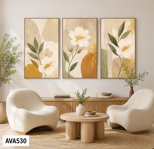 Bộ 3 Tranh Tối Giản - AVA530
