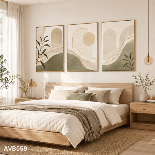 Bộ 3 Tranh Tối Giản - AVB559