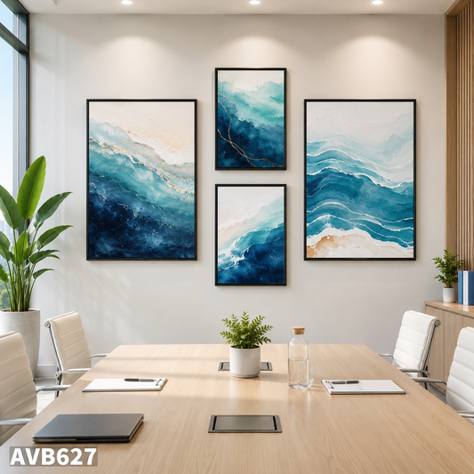 Bộ 4 Tranh Tối Giản - AVB627