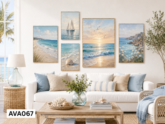 Bộ 5 Tranh Cảnh Biển- AVA067