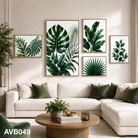 Bộ 5 Tranh Lá Cây - AVB049