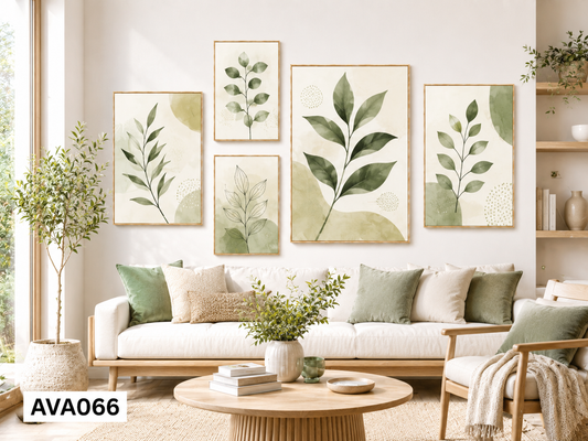Bộ 5 Lá Cây Tối Giản- AVA066