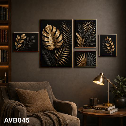 Bộ 5 Tranh Sắc Lá Vàng- AVB045