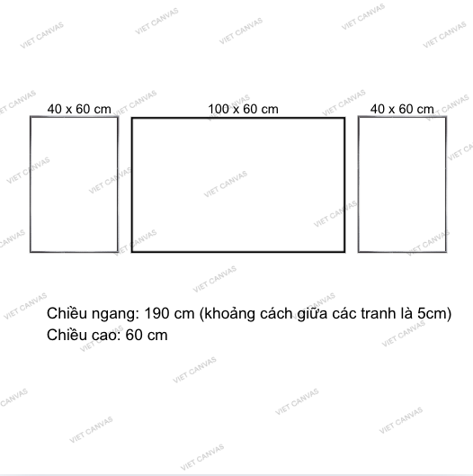 Bộ 3 Tranh Cây Lộc Lá Sắc Cam Vàng Mùa Thu Rực Rỡ - VH837