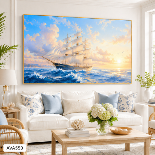 Tranh Thuyền Giữa Trùng Khơi - AVA550