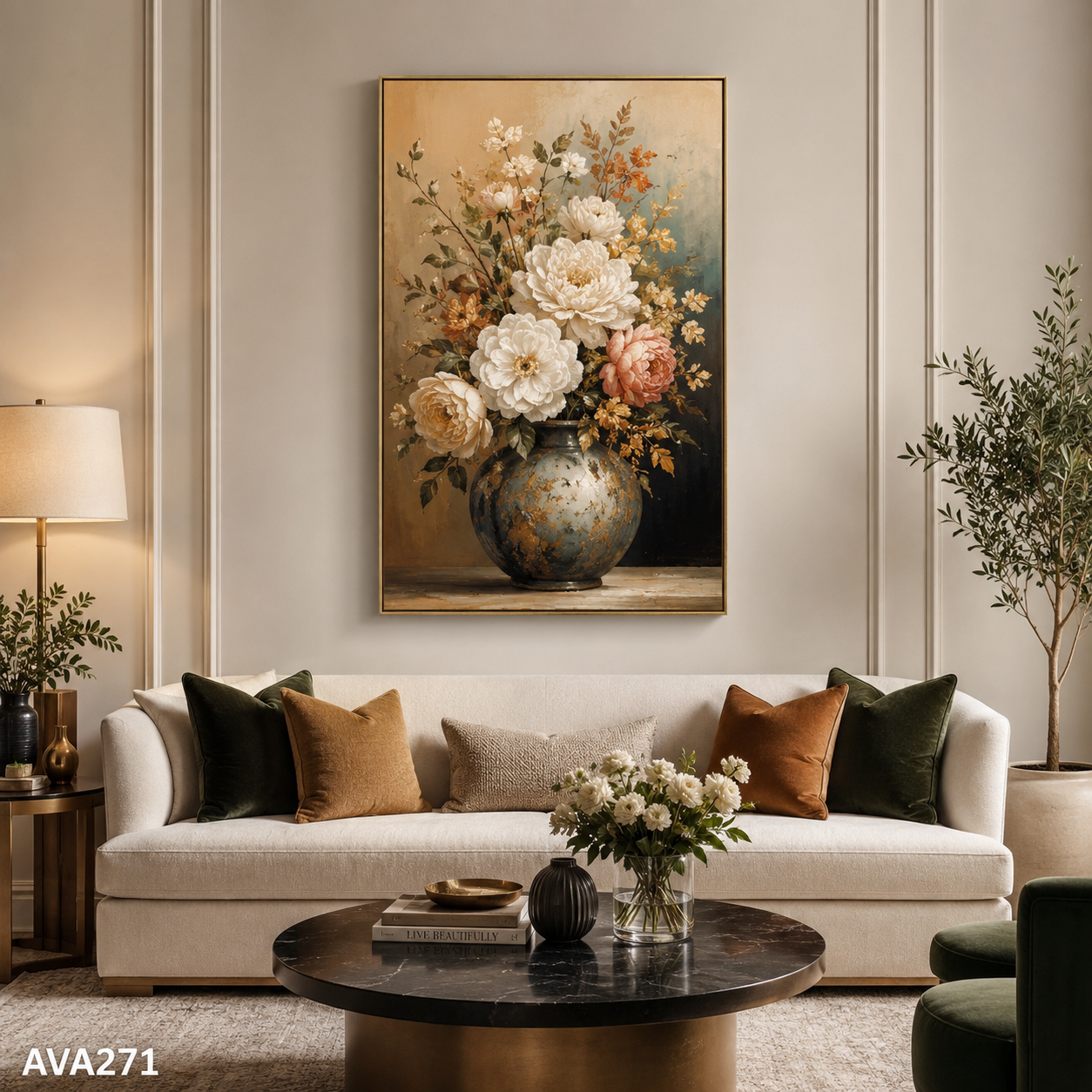 Tranh Bình Hoa Nở - AVA271