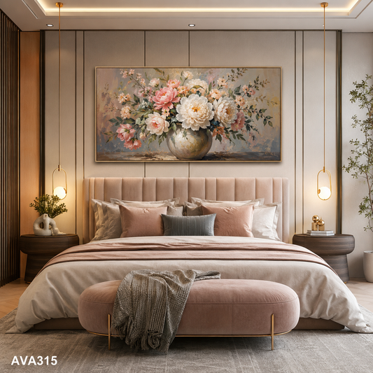 Tranh Bình Hoa Nở Rộ - AVA315