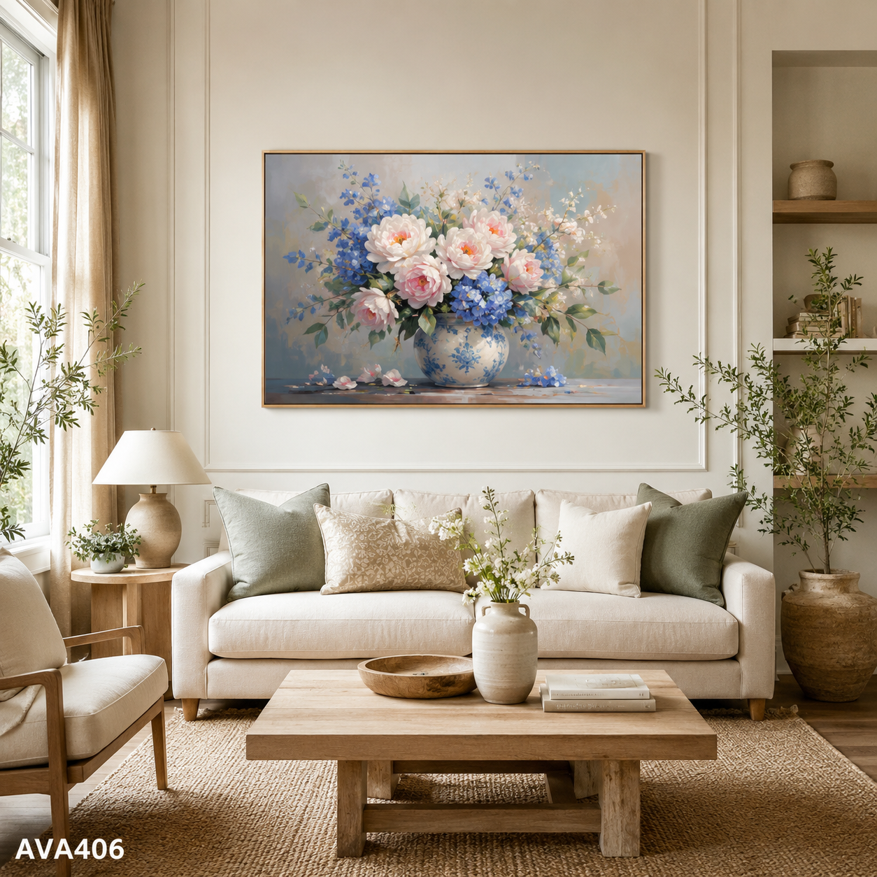 Tranh Bình Hoa Nở Rộ - AVA406