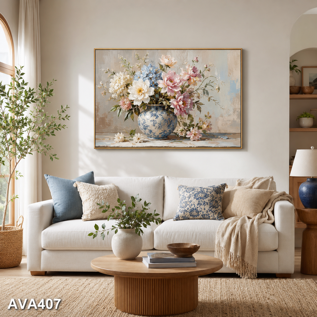Tranh Bình Hoa Nở Rộ - AVA407