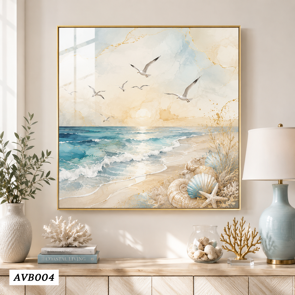 Tranh Bờ Biển Bình Yên - AVB004