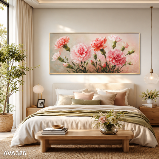 Tranh Cẩm Chướng Khoe Sắc - AVA326