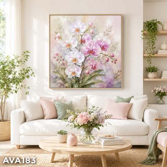 Tranh Cành Hoa Lan Tím - AVA183