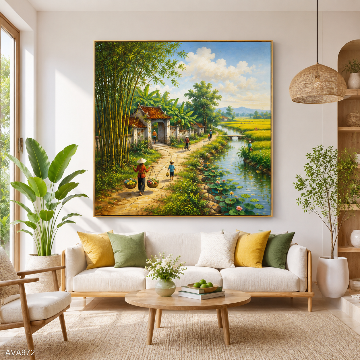 Tranh Chiều Quê Êm Đềm - AVA972