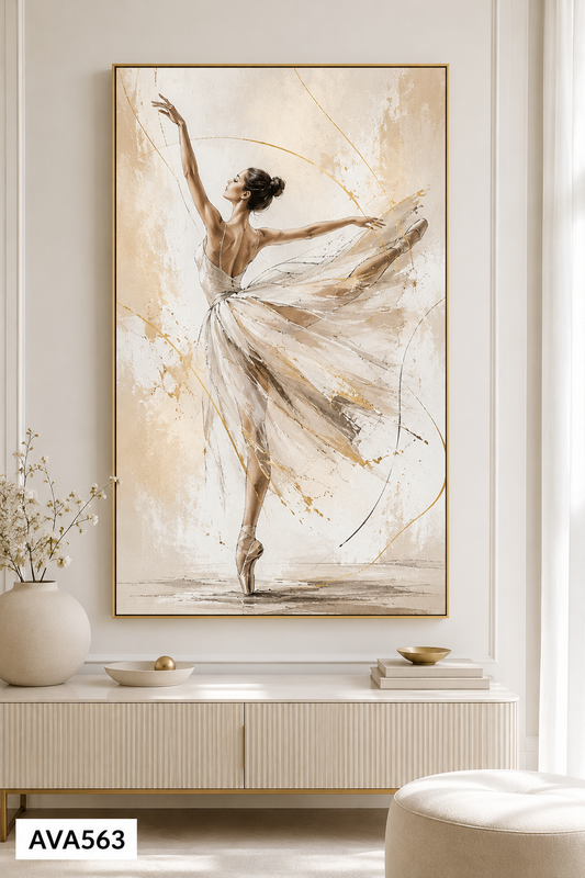 Tranh Cô Gái Múa Ballet - AVA563