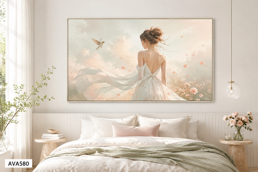 Tranh Cô Gái Nhẹ Nhàng - AVA580