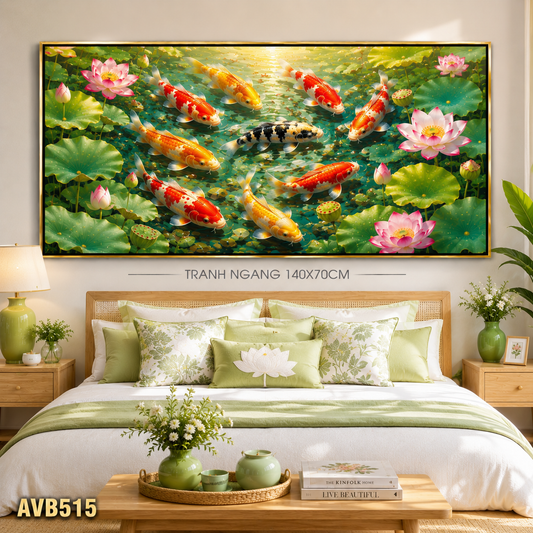 Tranh Cửu Ngư Vượng Phát - AVA515