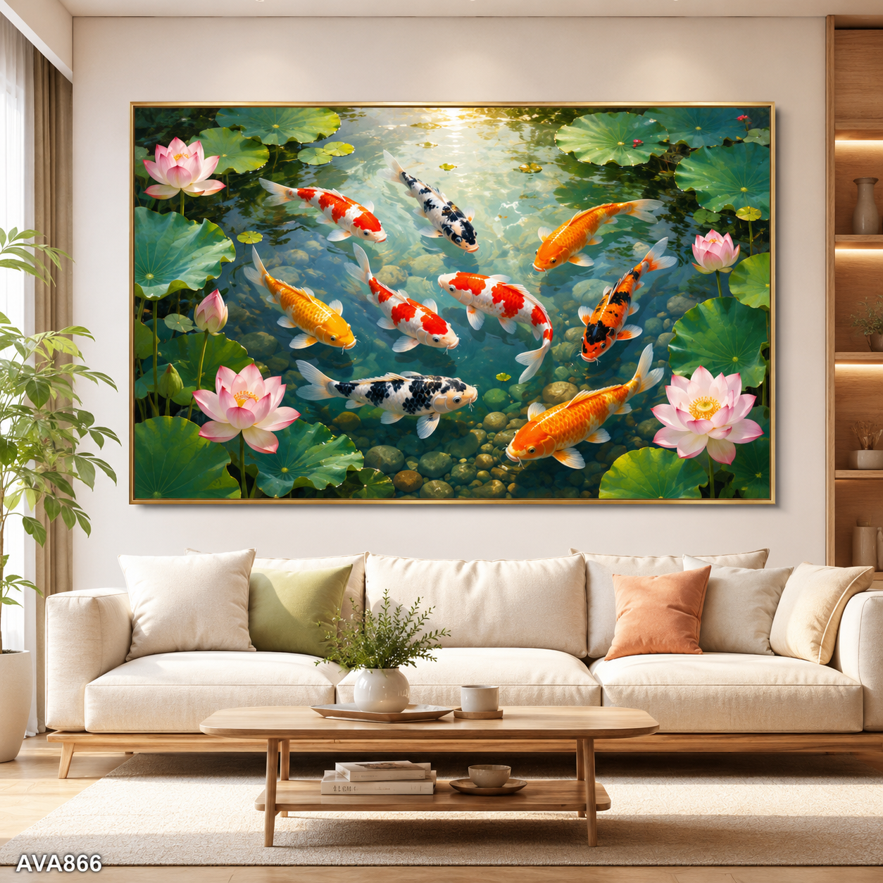 Tranh Cửu Ngư Vượng Phát - AVA866