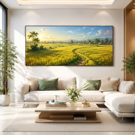 Tranh Đồng Lúa Bình Yên - AVA807