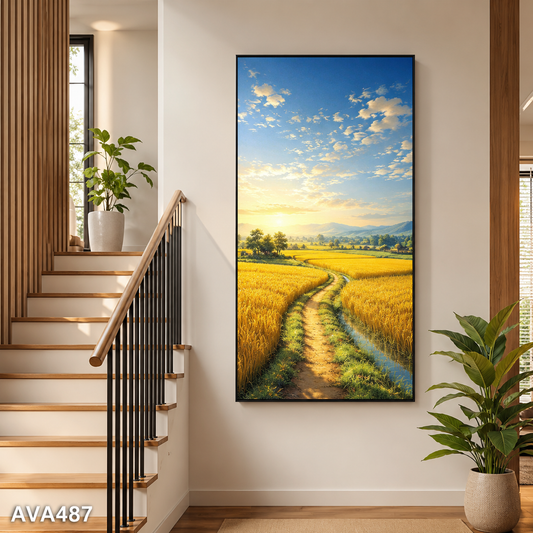 Tranh Đồng Lúa Mênh Mông - AVA487