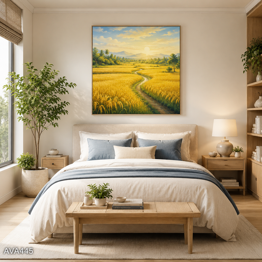 Tranh Đồng Lúa Quê Hương - AVA445