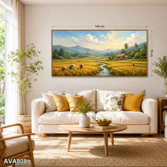 Tranh Đồng Lúa Vàng - AVA808
