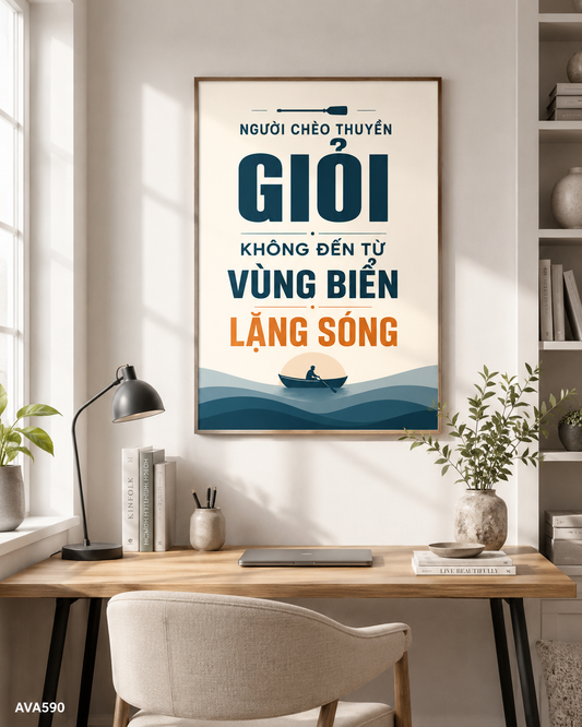 Tranh Động Lực - Quote Tiếng Việt - AVA590