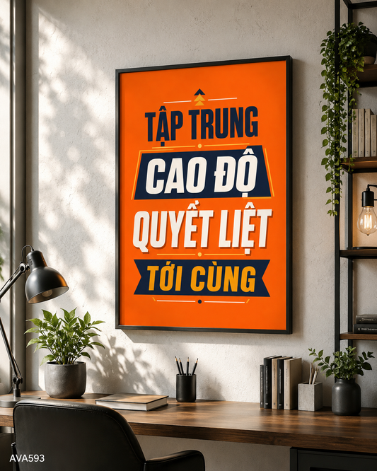 Tranh Động Lực - Quote Tiếng Việt - AVA593