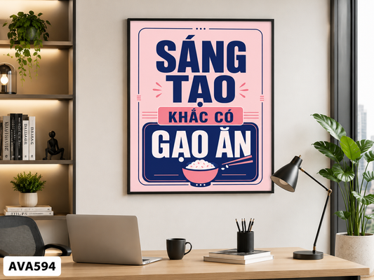 Tranh Động Lực - Quote Tiếng Việt - AVA594