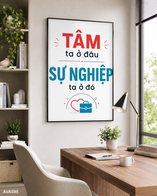 Tranh Động Lực - Quote Tiếng Việt - AVA595