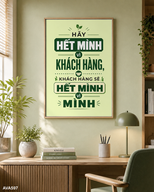 Tranh Động Lực - Quote Tiếng Việt - AVA597
