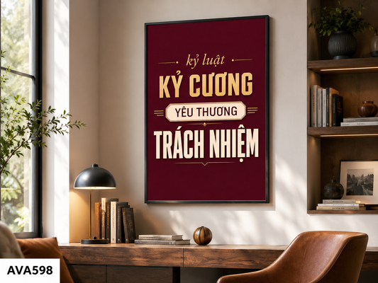 Tranh Động Lực - Quote Tiếng Việt - AVA598
