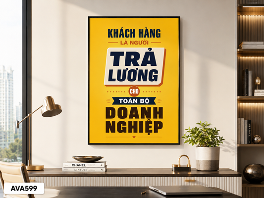 Tranh Động Lực - Quote Tiếng Việt - AVA599