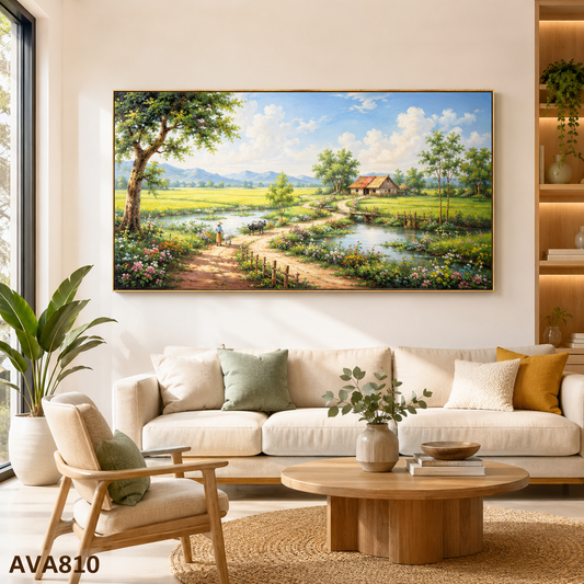 Tranh Đồng Quê Mộc Mạc - AVA810