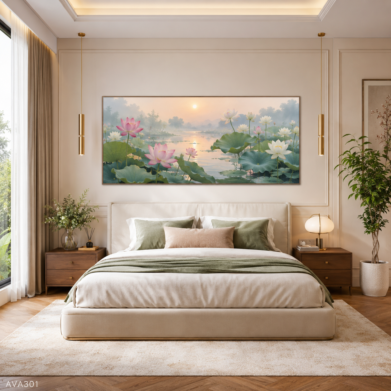 Tranh Đồng Sen - AVA301