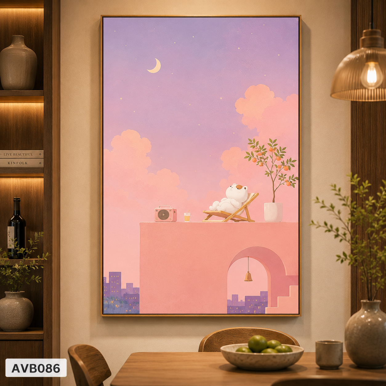Tranh Gấu Bé Bình Yên - AVB086