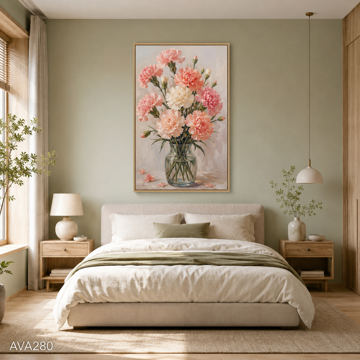 Tranh Hoa Cẩm Chướng - AVA280