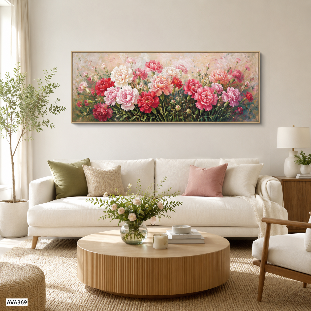 Tranh Hoa Cẩm Chướng - AVA369