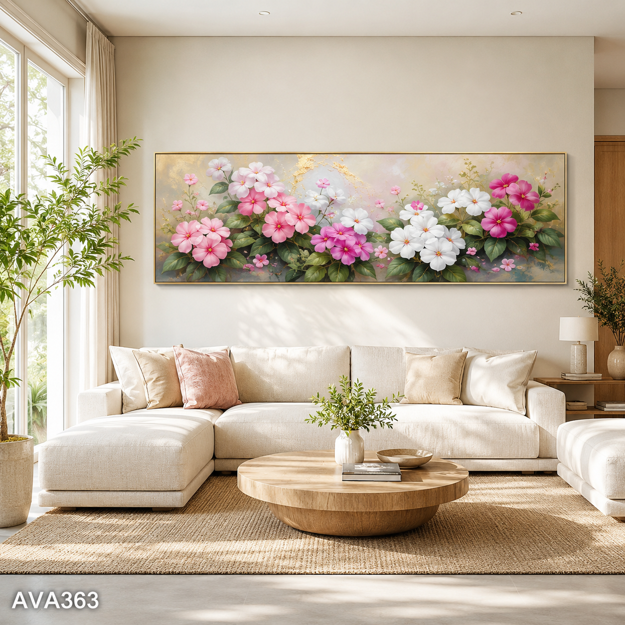 Tranh Hoa Dừa Cạn - AVA363