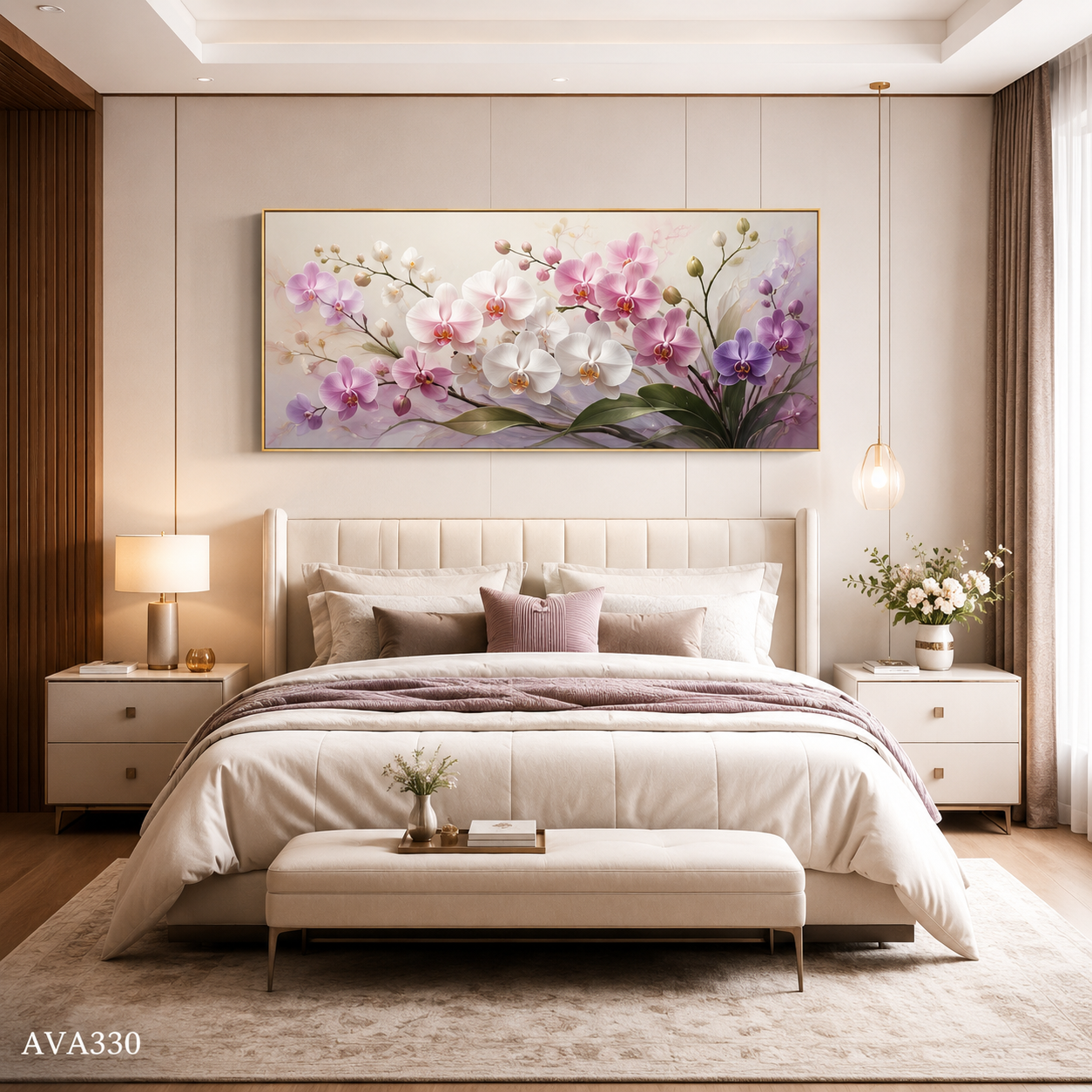Tranh Hoa Lan Đua Nở - AVA330