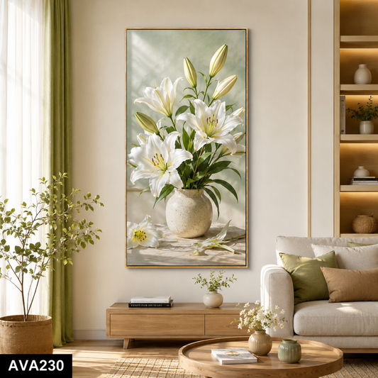 Tranh Hoa Ly Trắng- AVA230