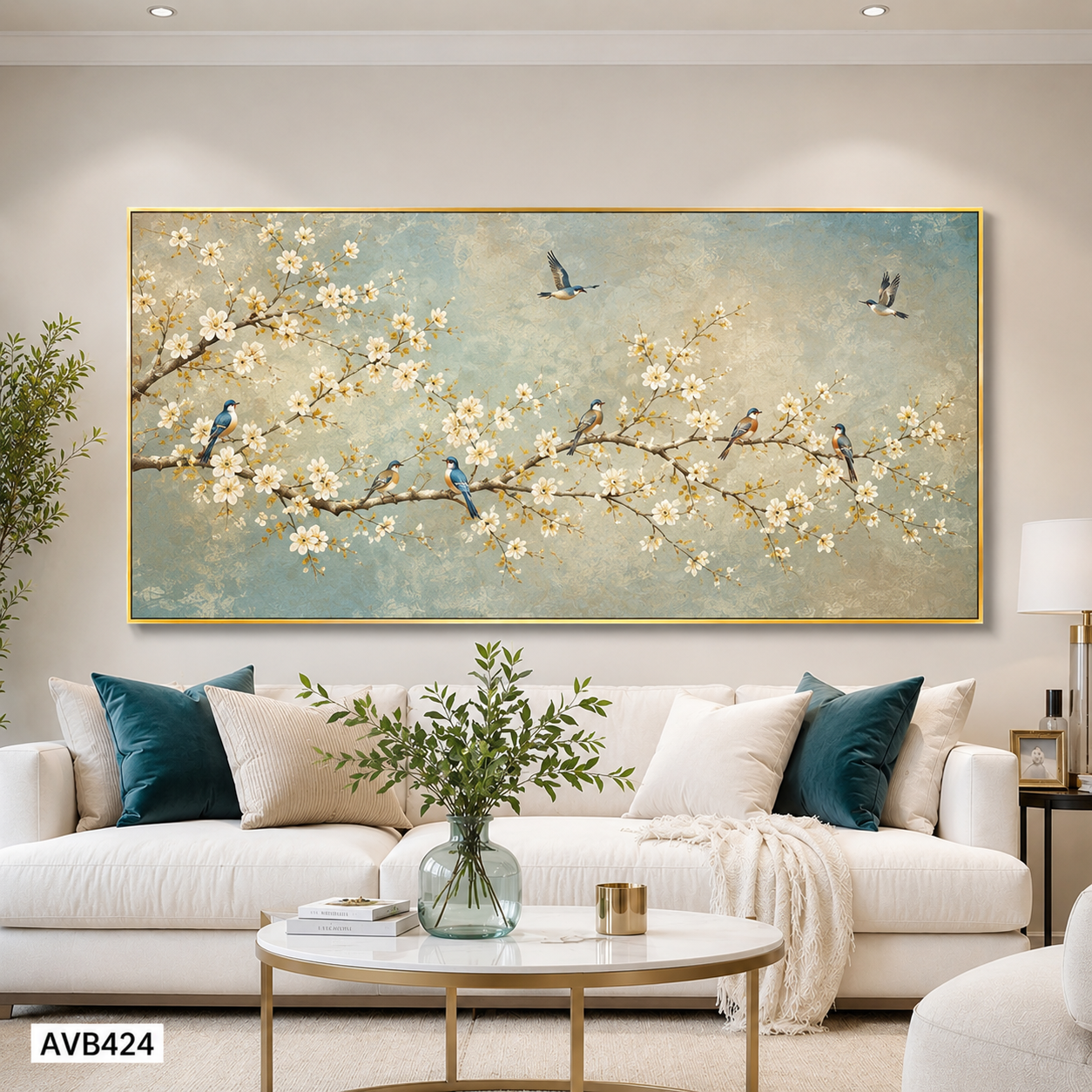 Tranh Hoa Nở Mùa Xuân - AVB424
