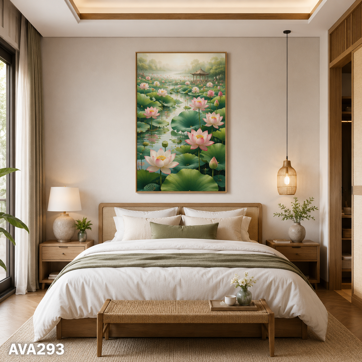 Tranh Hoa Sen - AVA293