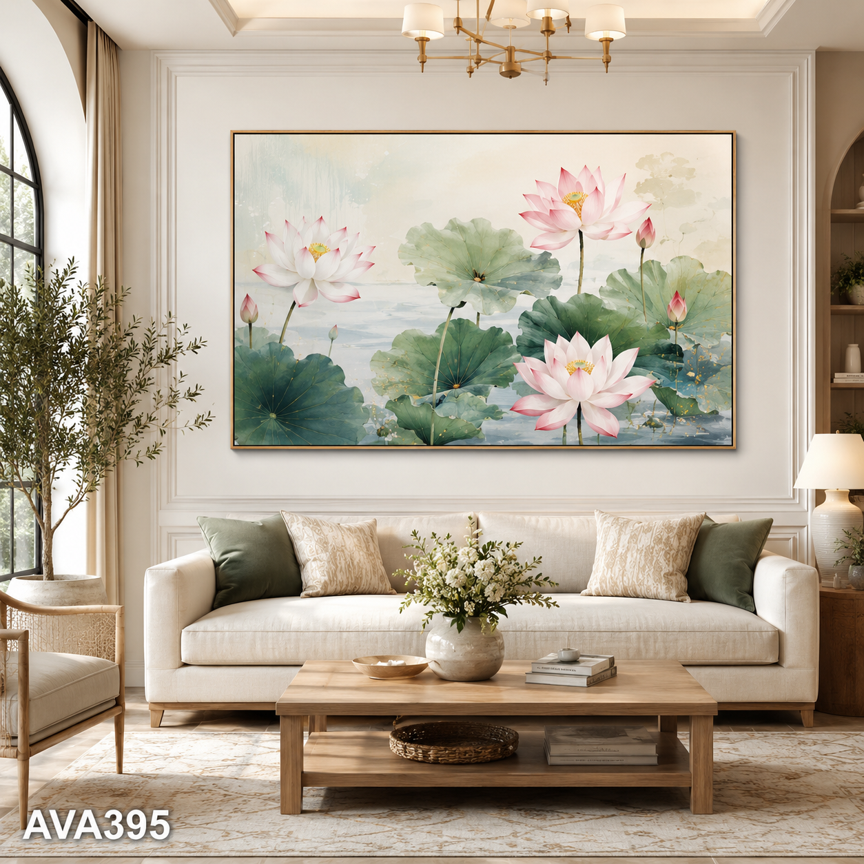 Tranh Hoa Sen - AVA395