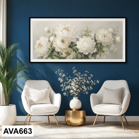Tranh Hoa Trắng - AVA663